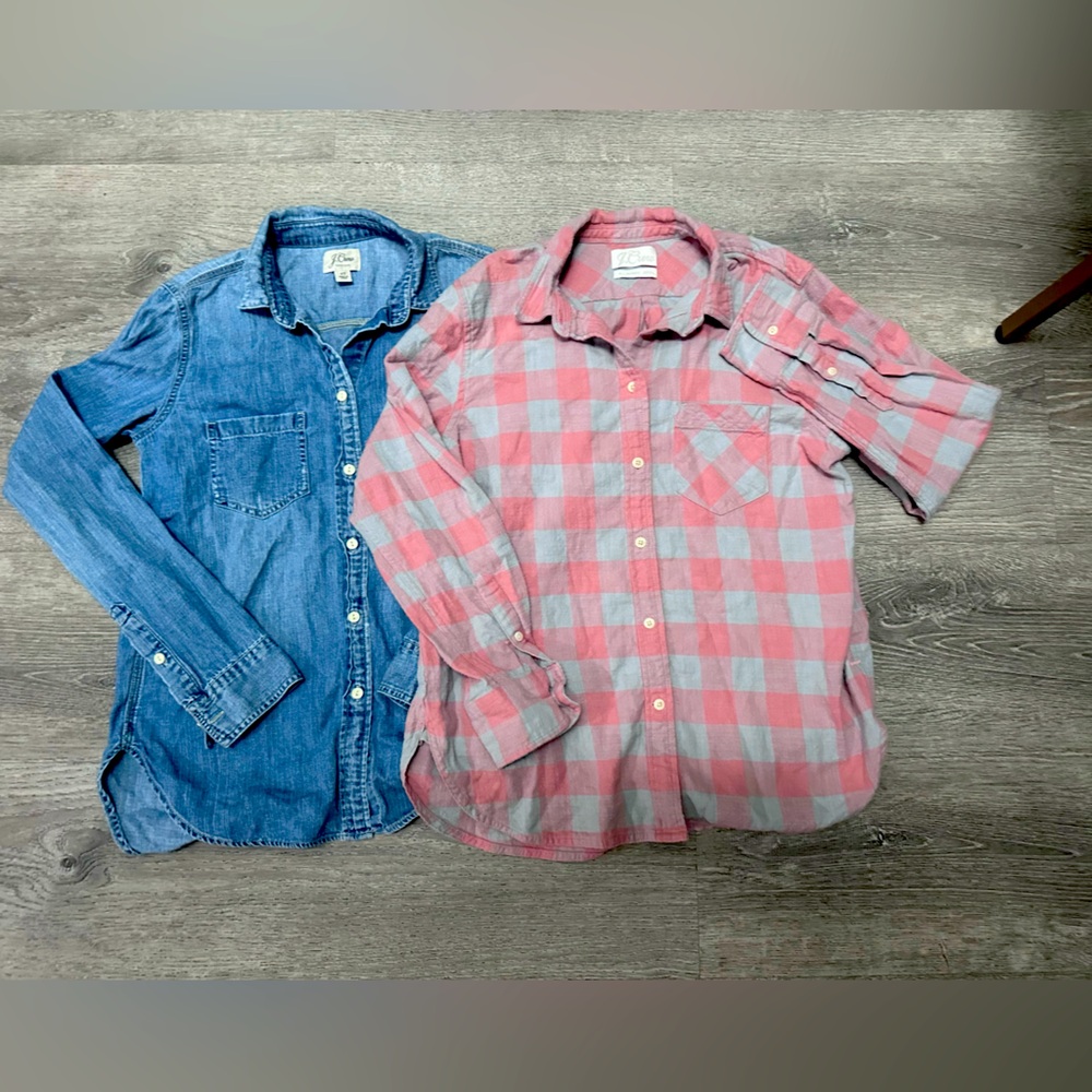 Jcrew girls shirt , preloved, size between 16-Xs